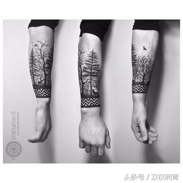 最简单的全臂纹身，《纹身手稿分享》日式整臂纹身