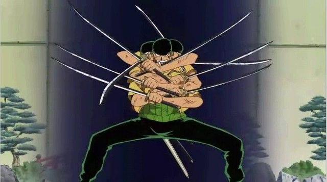 海贼王索隆开过几次九刀流，索隆用过8把神秘的刀