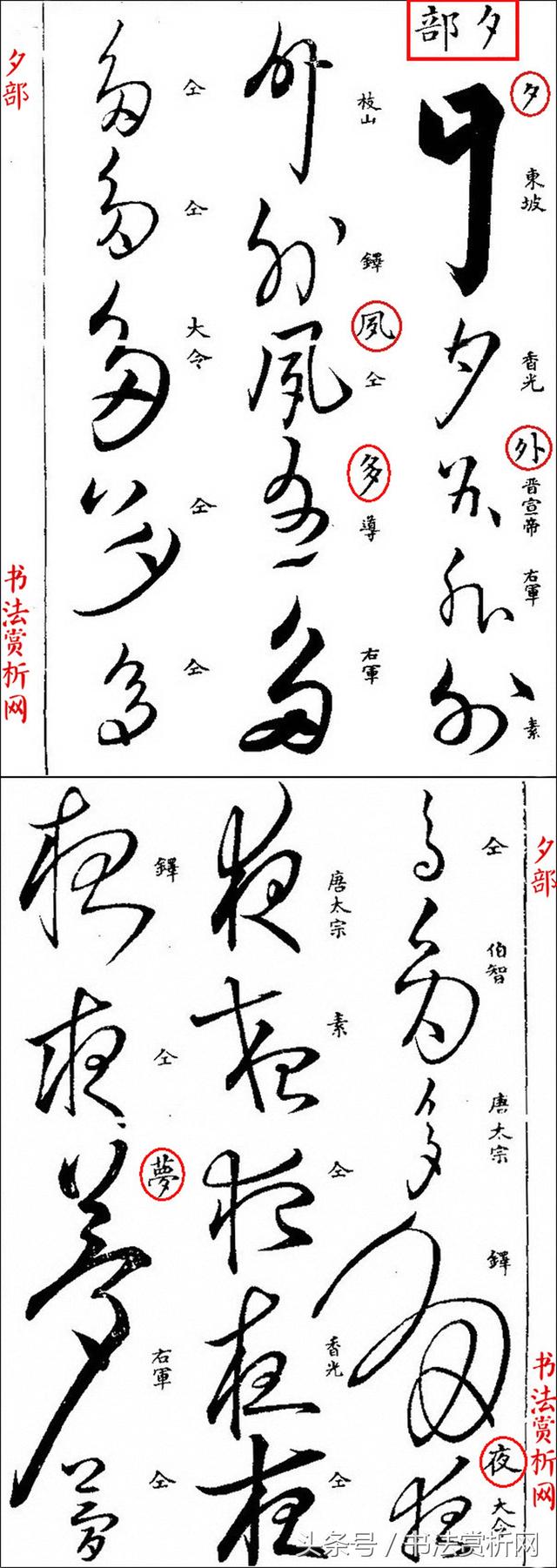 草书名家字体汇集，最全的草书（这四位大师的章草）