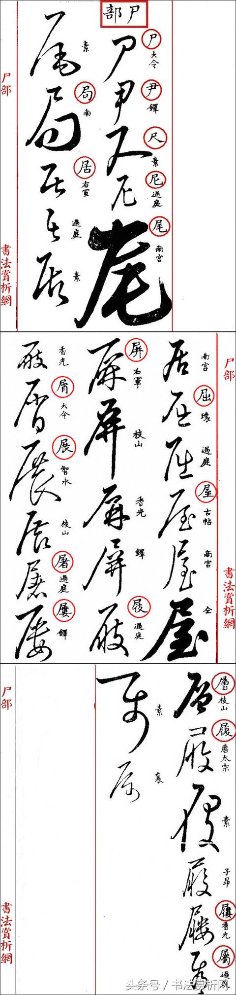 草书名家字体汇集，最全的草书（这四位大师的章草）
