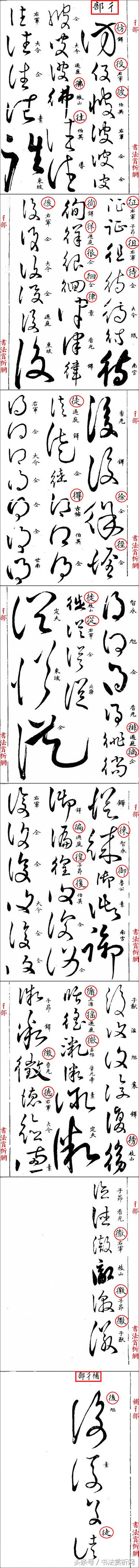 草书名家字体汇集，最全的草书（这四位大师的章草）