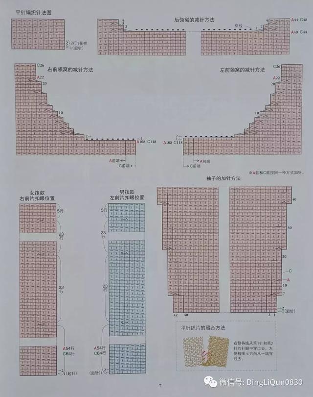 儿童棒针毛衣全集，棒针教程儿童可爱毛衣