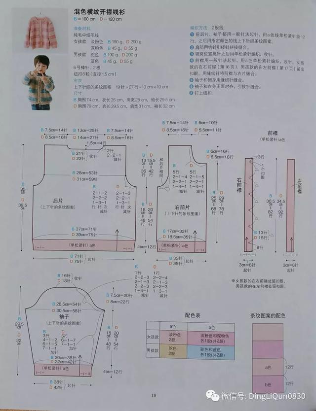 儿童棒针毛衣全集，棒针教程儿童可爱毛衣