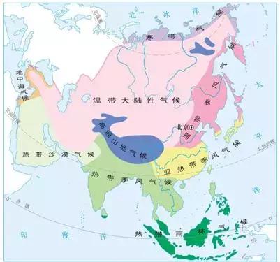 区域特征与区域地理特征，区域认知亚洲地理概况