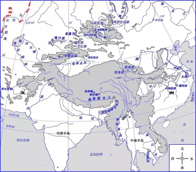 区域特征与区域地理特征，区域认知亚洲地理概况