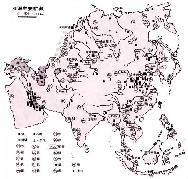 区域特征与区域地理特征，区域认知亚洲地理概况