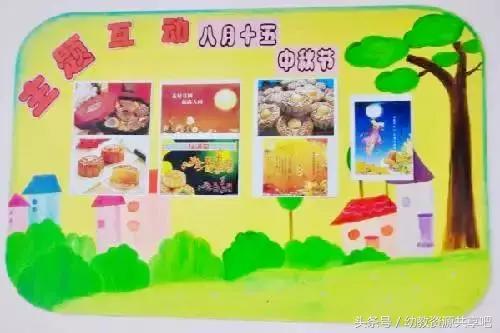 幼儿园中秋节主题墙，幼儿园元旦主题墙创意手工简单