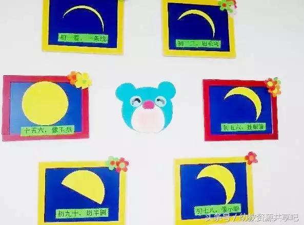 幼儿园中秋节主题墙，幼儿园元旦主题墙创意手工简单