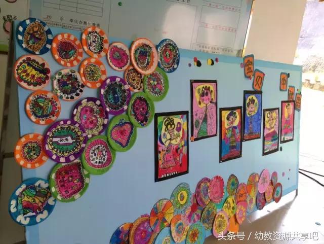 幼儿园中秋节主题墙，幼儿园元旦主题墙创意手工简单