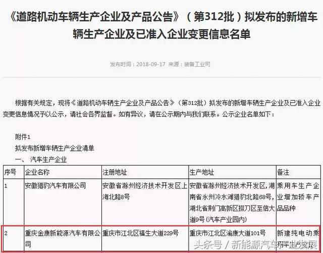金康新能源公司简介重庆，为什么重庆金康新能源能够成为第9家获得