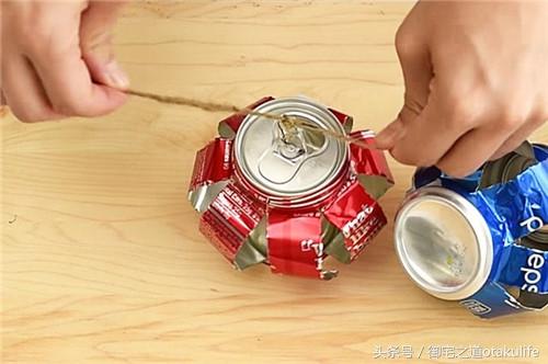 用易拉罐做灯笼，如何用易拉罐DIY悬挂灯笼（小朋友制作灯笼变废为宝）