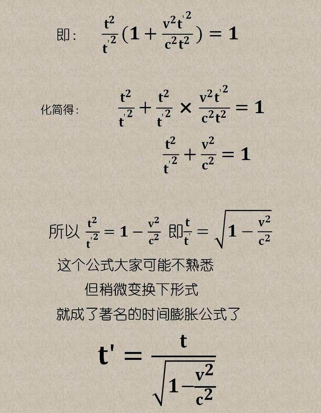 狭义相对论公式，狭义相对论的公式是怎么得到的