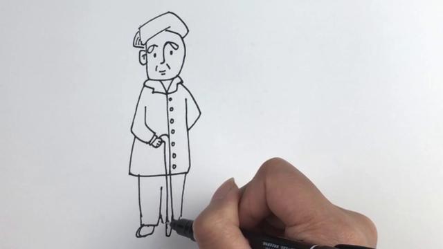 爷爷奶奶简笔画，爷爷奶奶怎么画简笔画又好看（孝敬老人简笔画.）