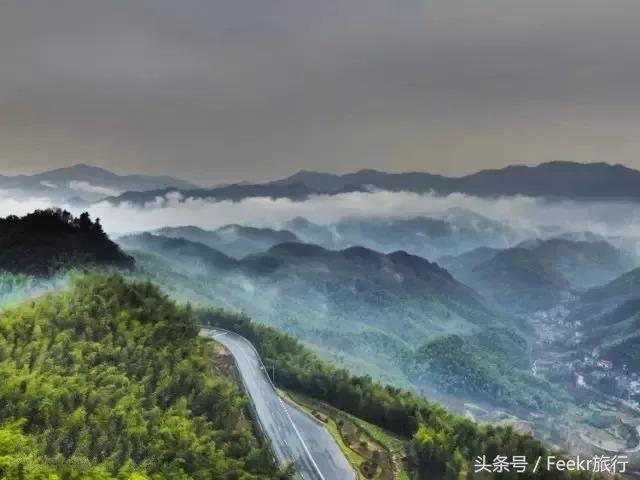 盘山十八弯最美公路，河南最美盘山公路