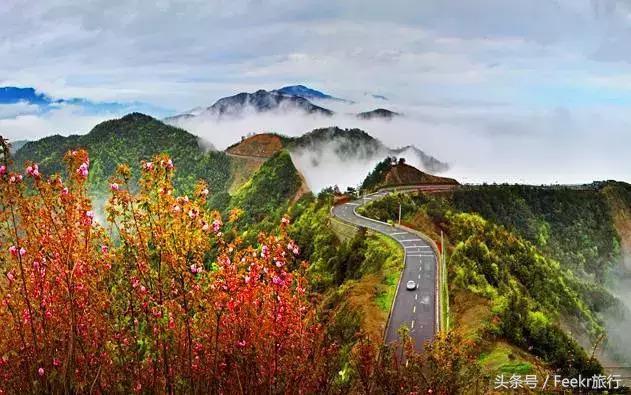 盘山十八弯最美公路，河南最美盘山公路