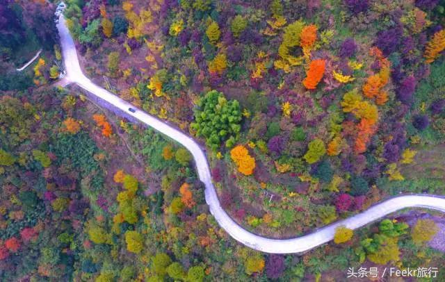 盘山十八弯最美公路，河南最美盘山公路