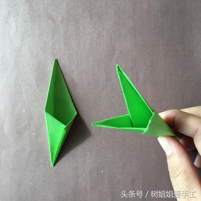 郁金香折纸教程，折纸大全简单又漂亮郁金香（郁金香的立体折法）