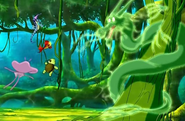 小鲤鱼历险记里面的真龙出现，泡泡最终的一句话