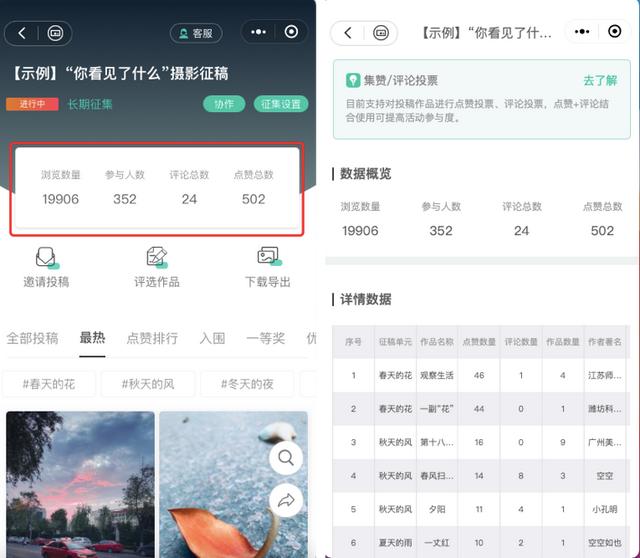 免费稳定好用的微信投票小程序，照片投票，视频投票打分小程序