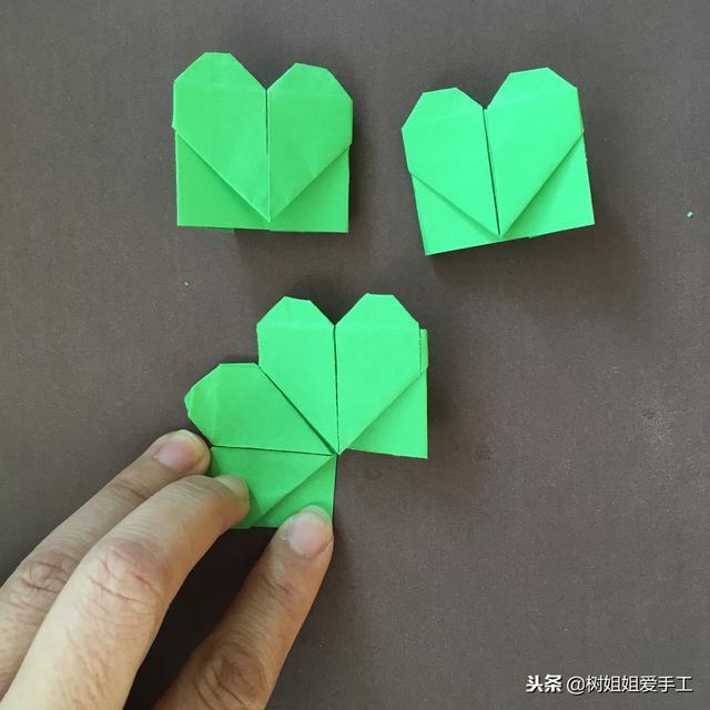 手工折纸四叶草制作大全，组合型幸运四叶草的折法