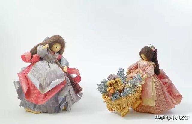 玉米皮制作手工作品，玉米皮的11种超燃手工创意