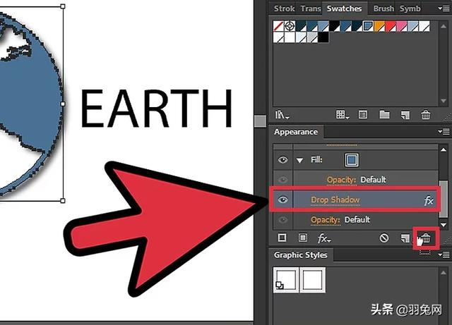 ai怎么把图形添加投影，Illustrator