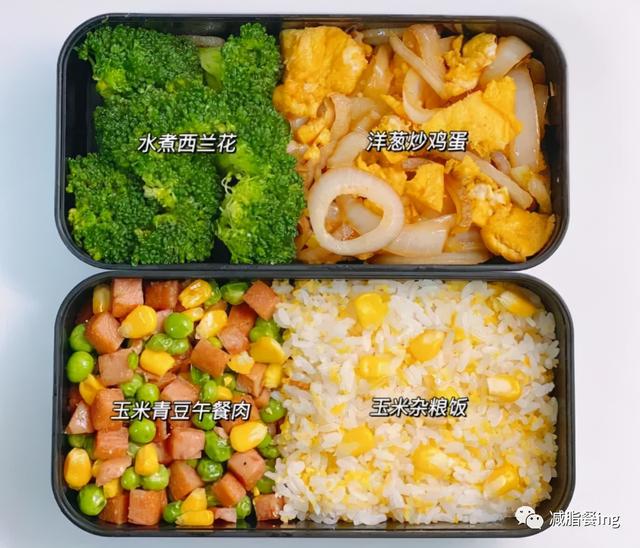 自制减脂便当，老婆做了这样的便当让我带去上班
