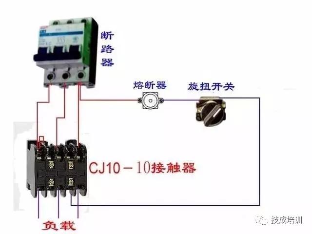 回路开关接线图，断路器接触器控制回路线路图（电工必备，电路图与接线图大全）