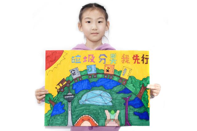 二年级垃圾分类绘画作品，沈阳小学生垃圾分类绘画作品展示