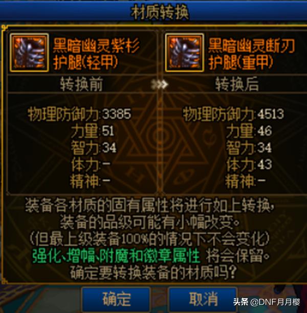 dnf融合装备变换多少材料，DNF：第二个军团