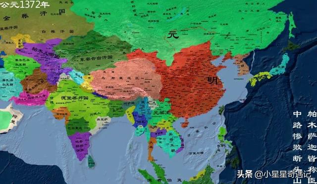 明朝版图全图超清版大图，全方位展示明朝疆土变化地图