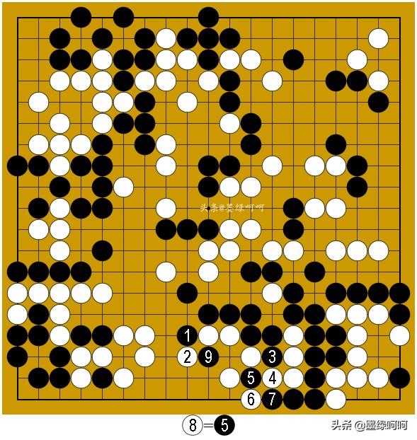 围棋开局规则图解，围棋实战包干制规则下