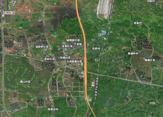 四川天府新区区域图，天府新区直管区原12镇卫星图像赏析