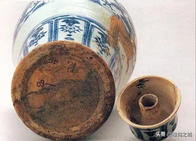 真品元青花瓷器底部特点，元青花瓷底足辨识