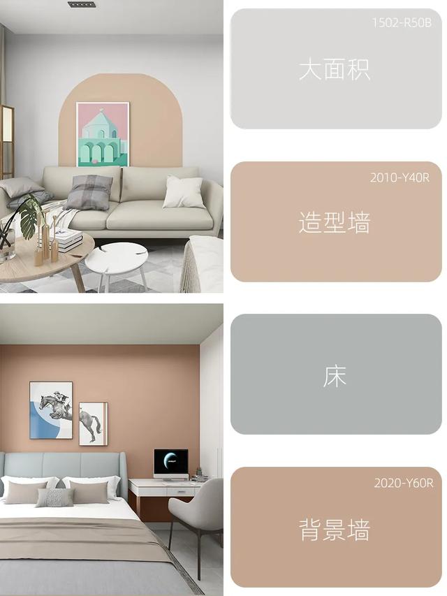 乳胶漆颜色搭配，乳胶漆怎么配色好看