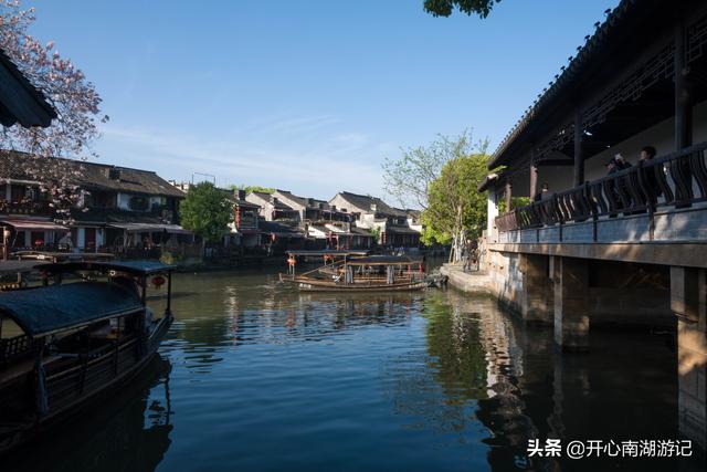 浙江省嘉兴西塘古镇风景区，江南美丽水乡掠影