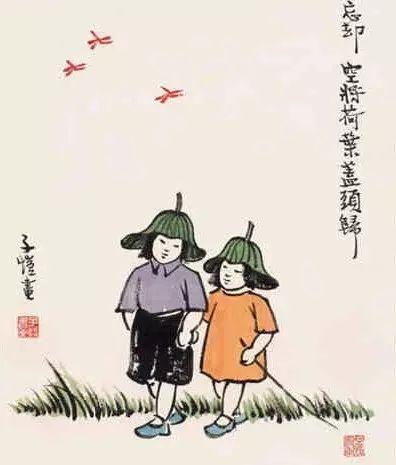 丰子恺漫画全集，丰子恺最著名的十幅漫画图（丰子恺100幅漫画处处是真）