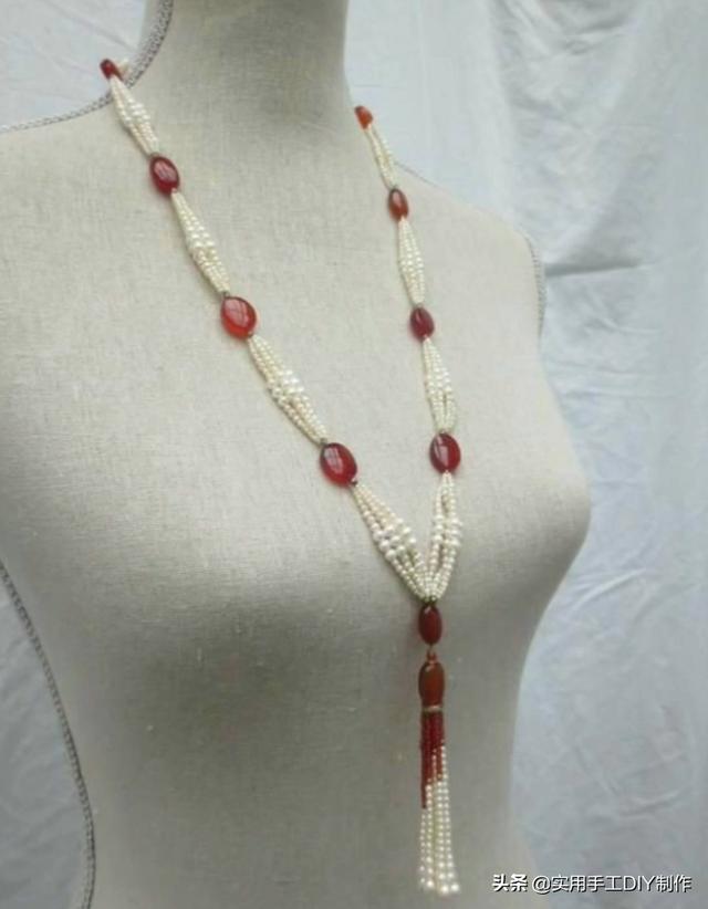 40款时尚的串珠项链，圆珠串珠项链教程大全