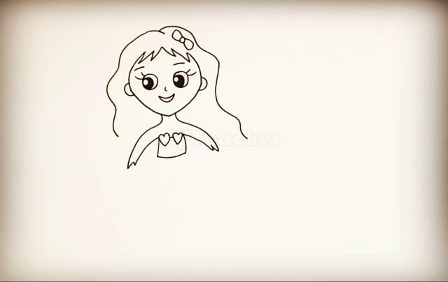 小美人鱼怎么画，美人鱼简笔画教程简单好看（简简单单，教你画一个美人鱼）