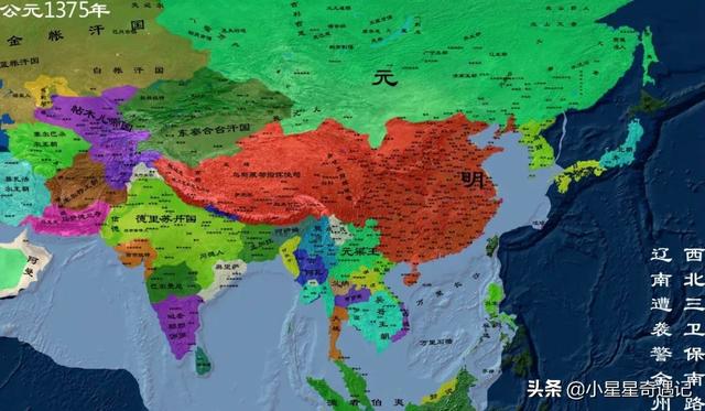 明朝版图全图超清版大图，全方位展示明朝疆土变化地图