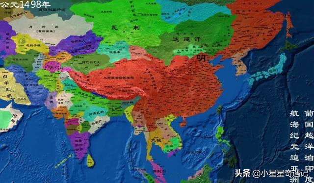 明朝版图全图超清版大图，全方位展示明朝疆土变化地图