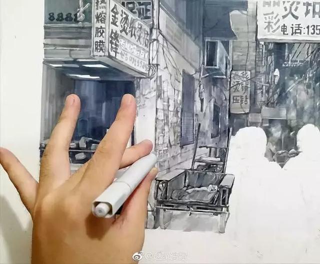 马克笔画画大师作品，他用马克笔画出了不一样的重庆