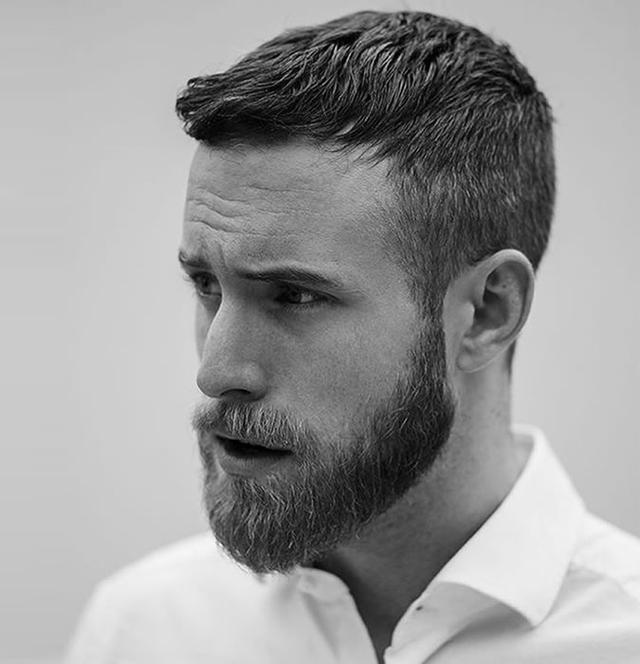 头发稀少寸头效果，前额头发稀少的男生发型