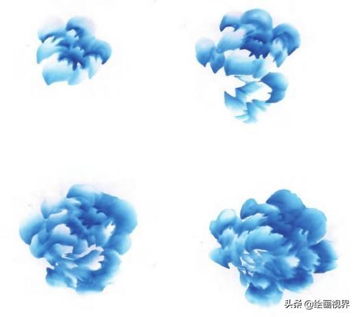 牡丹画法的12种步骤，钛白、藤黄、朱磦、颜料准备好