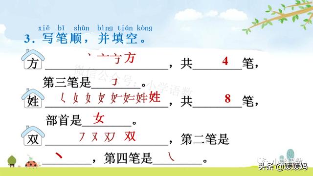 小学一年级语文下册识字2姓氏歌，最好听的语文，《姓氏歌》