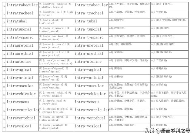 inter前缀，intra的前缀意思（词汇中常用前缀后缀总结）