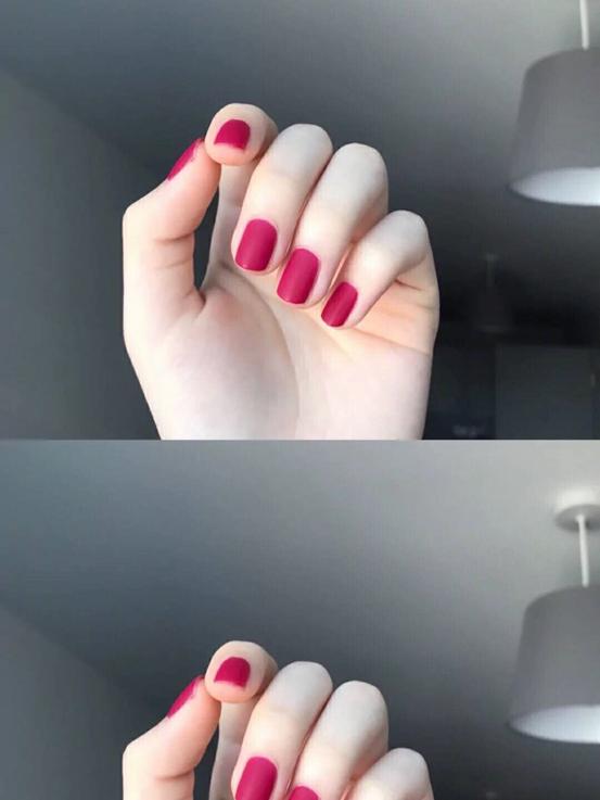 美甲单色款式图片，好看纯色美甲款式盘点（美甲♥温柔纯色系）