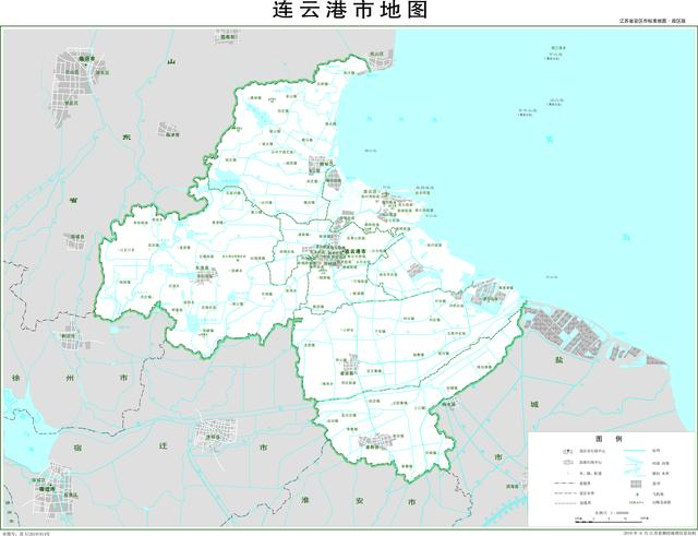 江苏连云港地图，连云港市东海县地图高清版大图