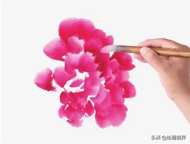 牡丹画法的12种步骤，钛白、藤黄、朱磦、颜料准备好