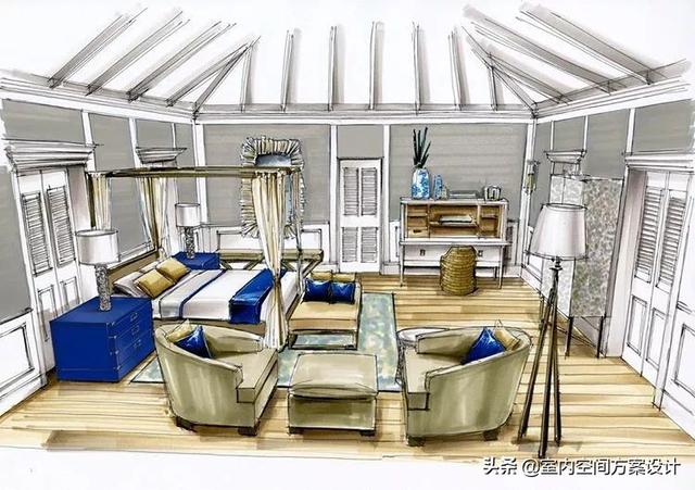 马克笔的六种手绘技法，马克笔用笔技法和上色秘笈